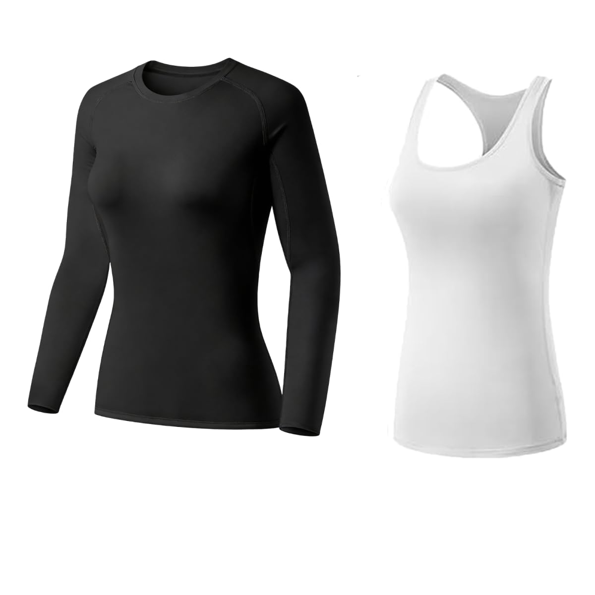 Women's Compression Workout Top Set