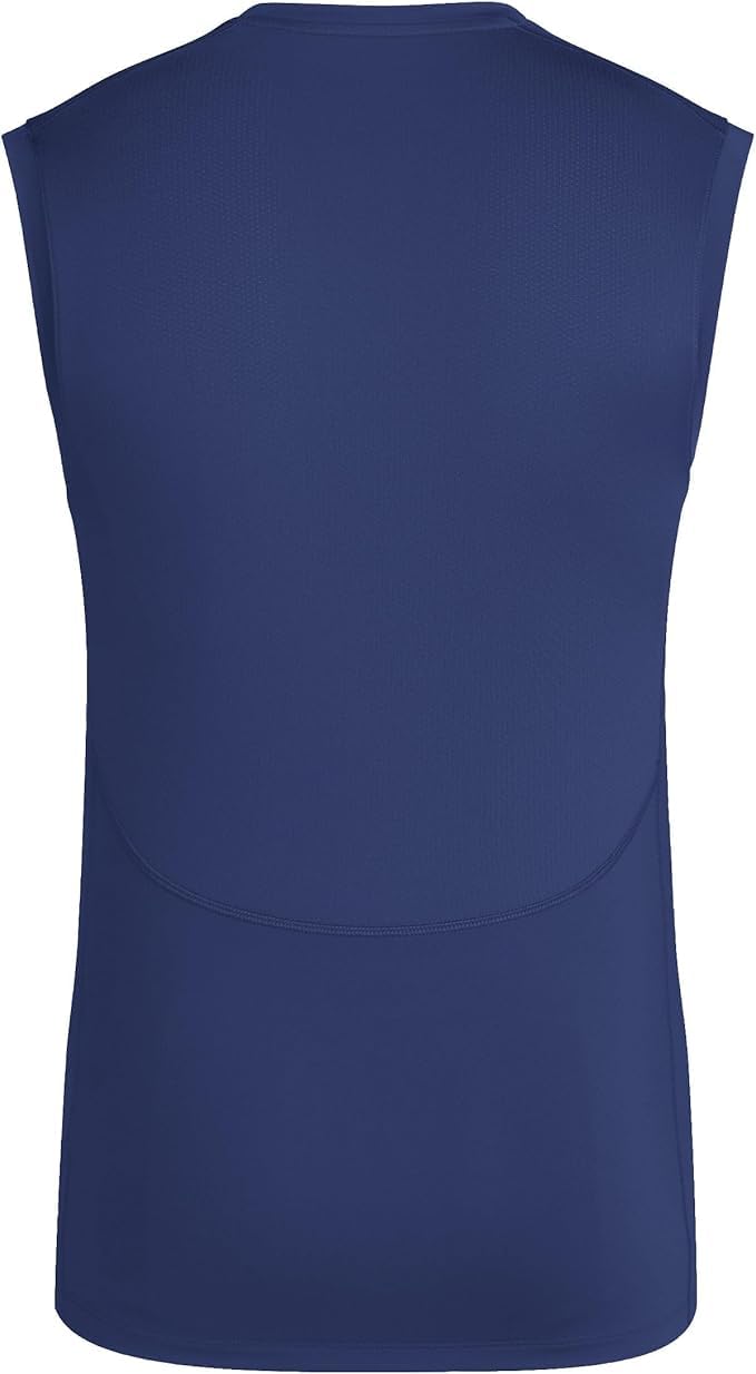 adidas Men's Techfit Sleeveless Shirt, Size L, Navy Blue