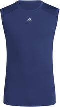 adidas Men's Techfit Sleeveless Shirt, Size L, Navy Blue