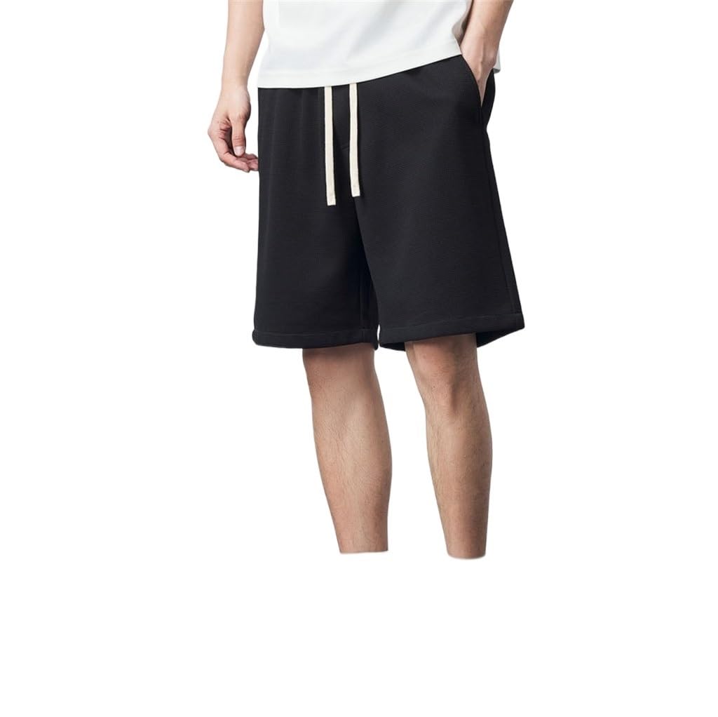 NSUQOA JSEIAJB Muscle Five Pants Men's Elastic Waist Shorts