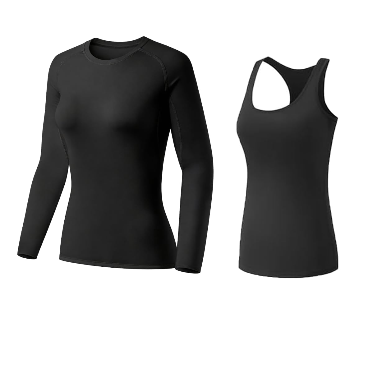 Women's Compression Workout Top Set