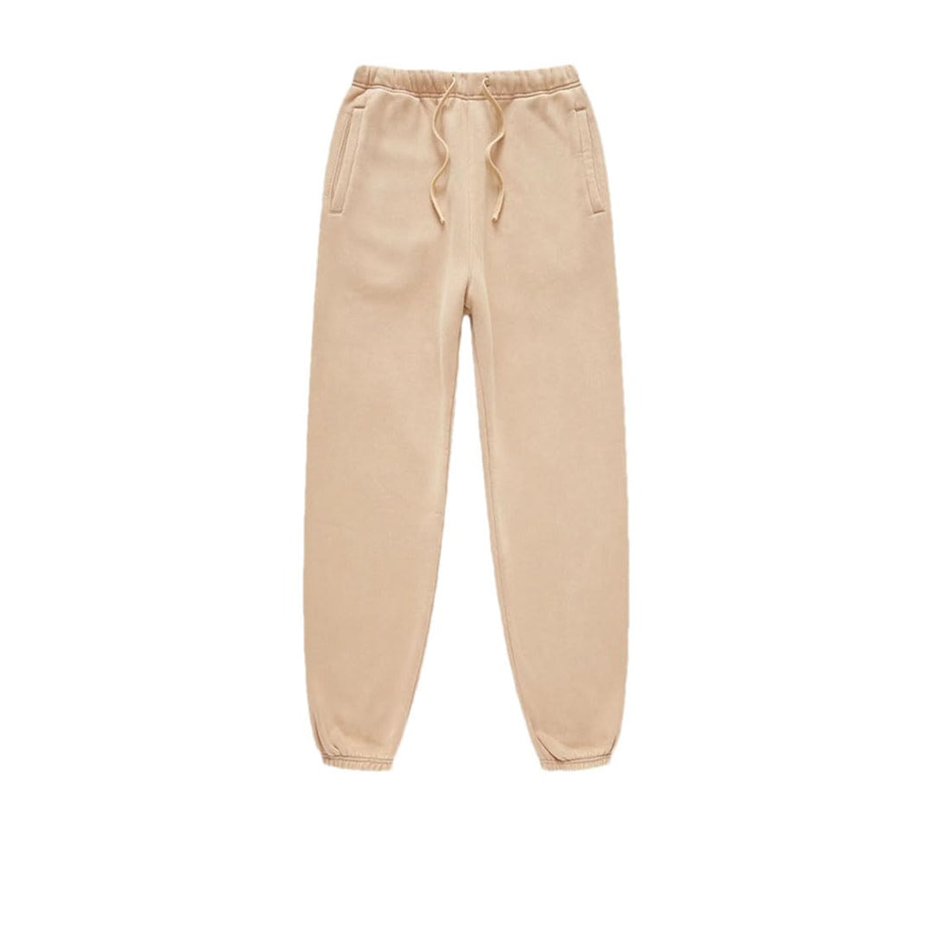 Men's Retro Fleece Sweatpants Elastic Waist Loose Fit Casual Solid Joggers Pants