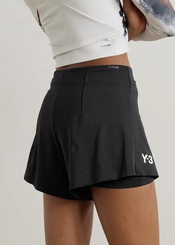 adidas Y-3 Women's Tennis PRO Match Slim FIT Shorts, Black, Small