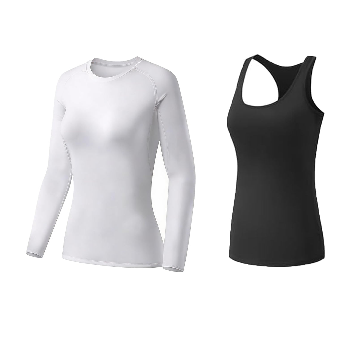 Women's Compression Workout Top Set