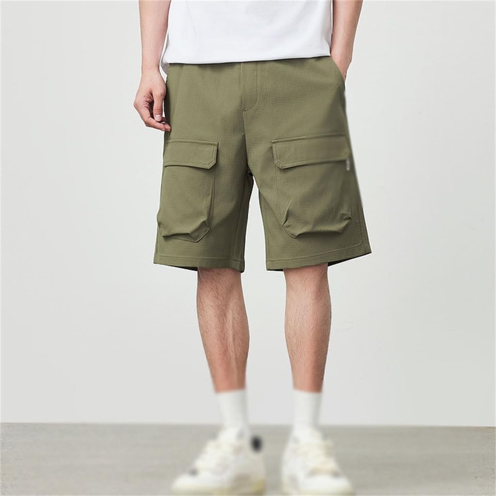 Men's Elastic Waist Casual Shorts