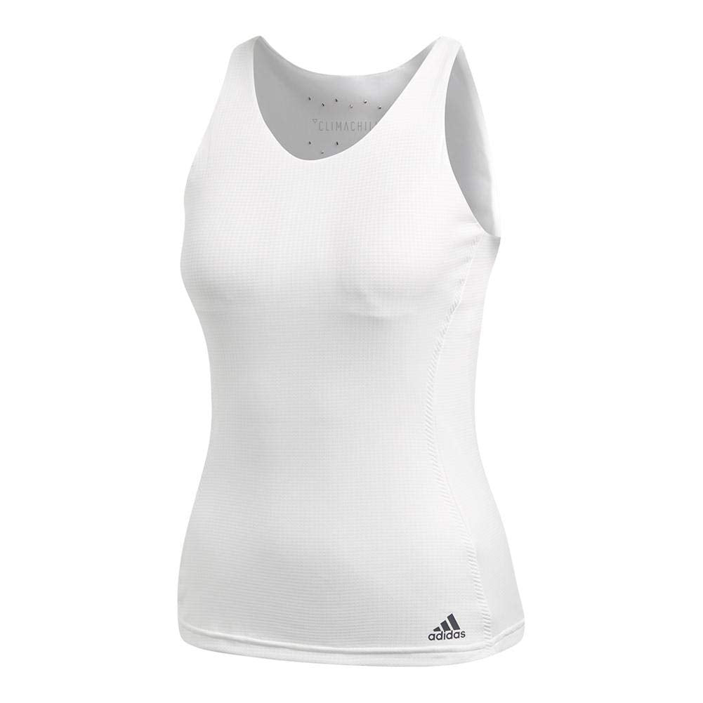 adidas Women`s Climachill Tennis Tank White-(191027085085)