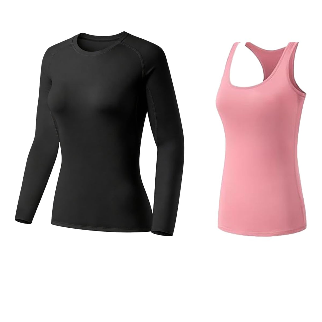 Women's Compression Workout Top Set
