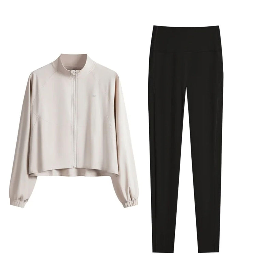Women's Zip Jacket Yoga Set