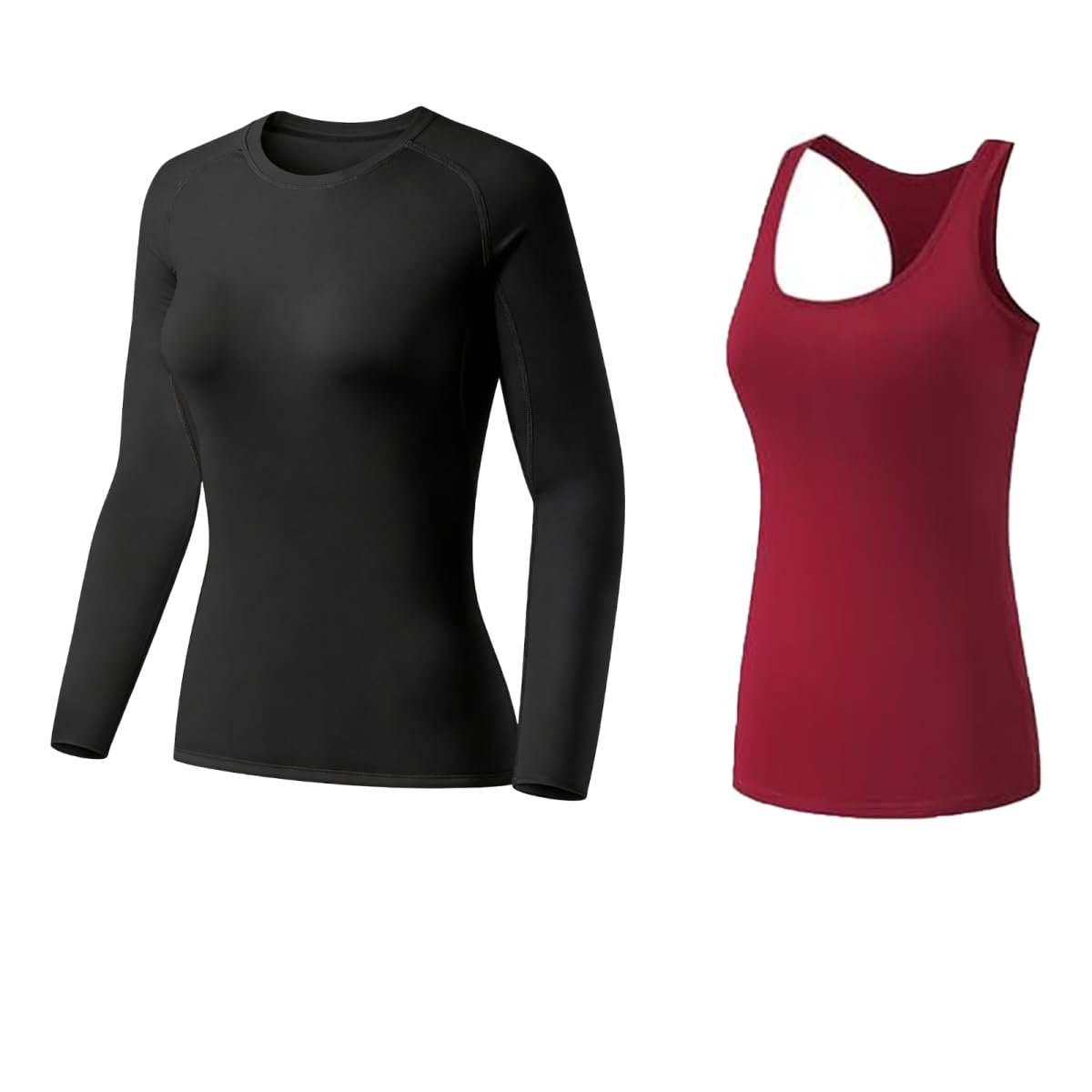 Women's Compression Workout Top Set