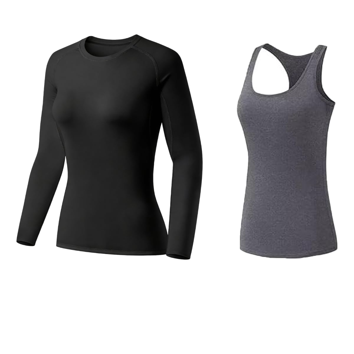 Women's Compression Workout Top Set