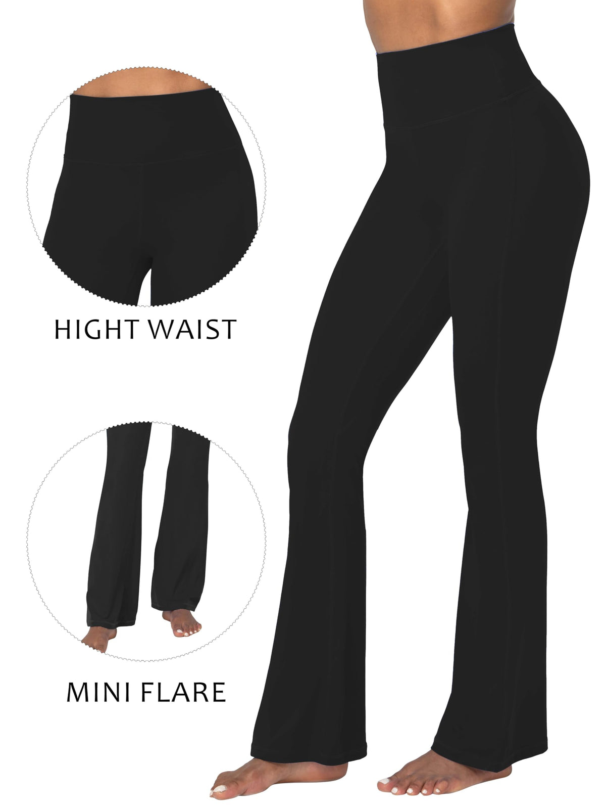 Mini Flare Yoga Leggings & Sports Bra Set