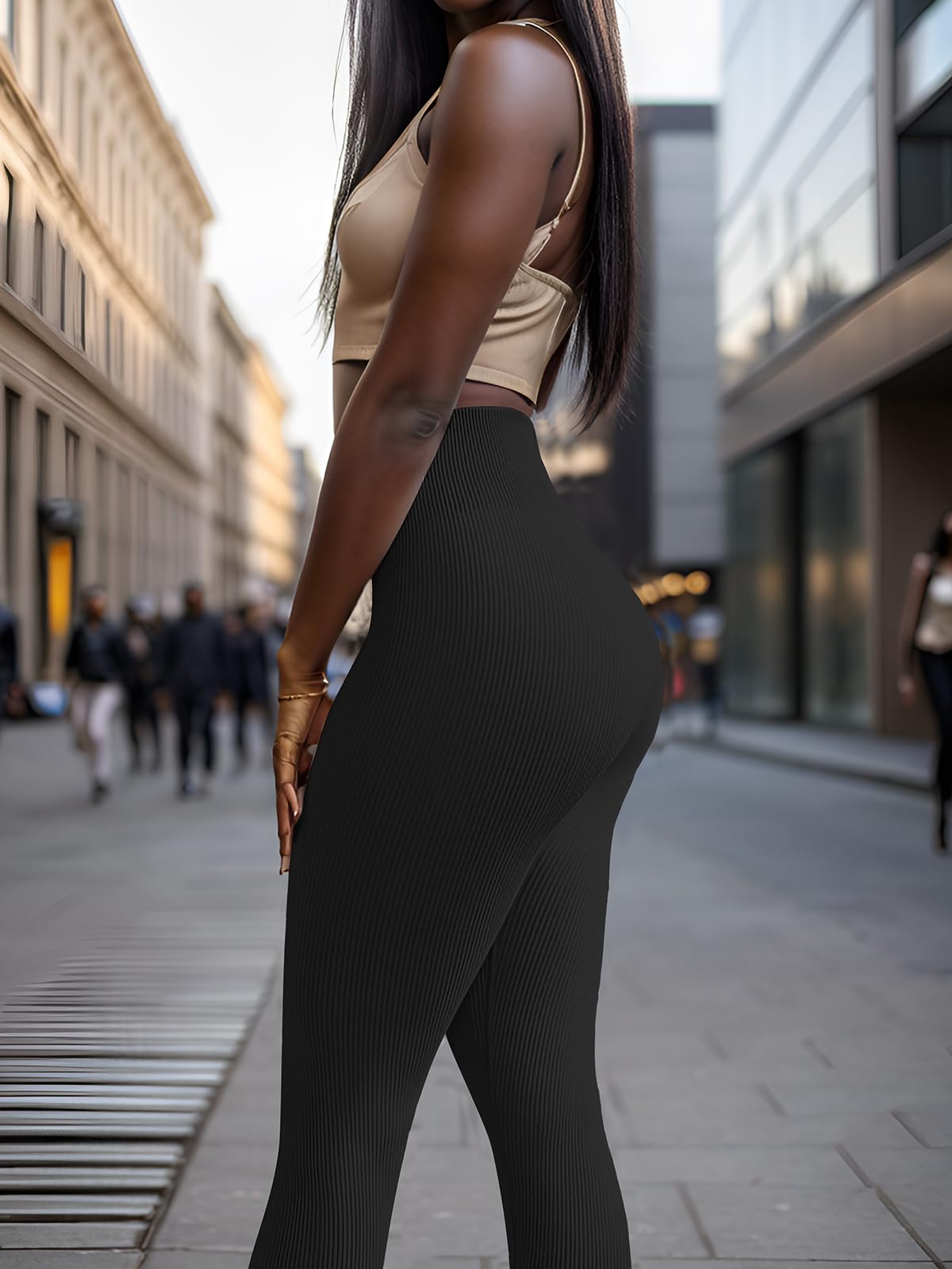 Seamless High Waist Yoga Leggings Set