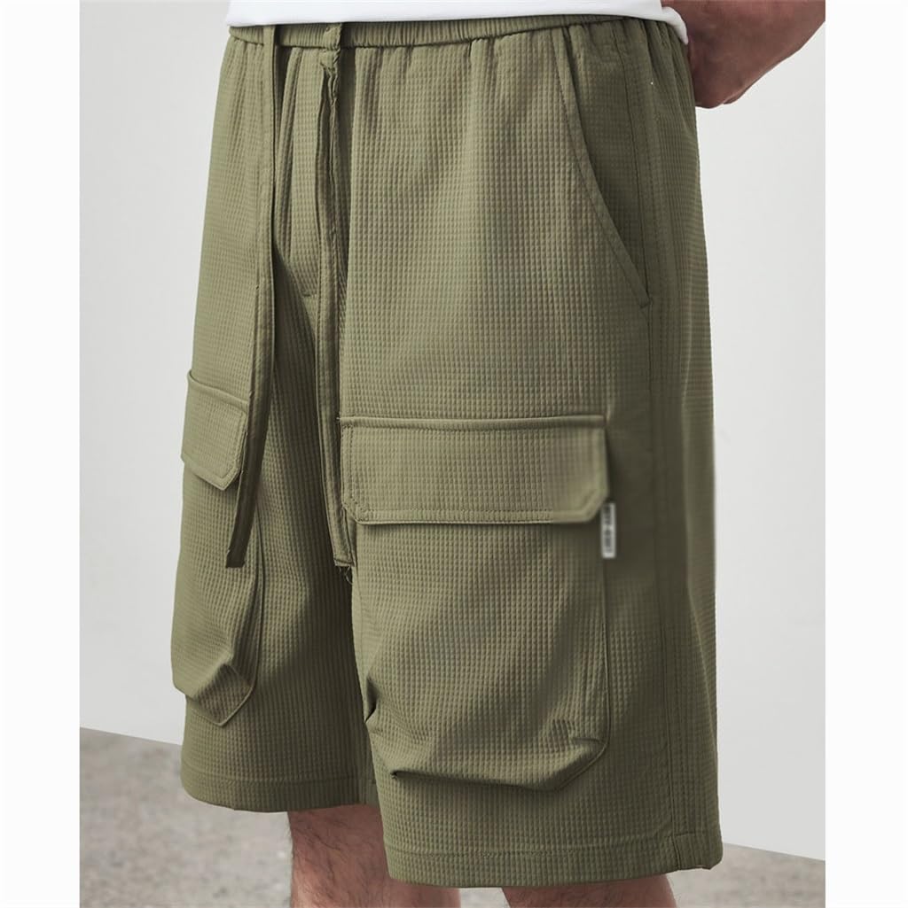 Men's Elastic Waist Casual Shorts
