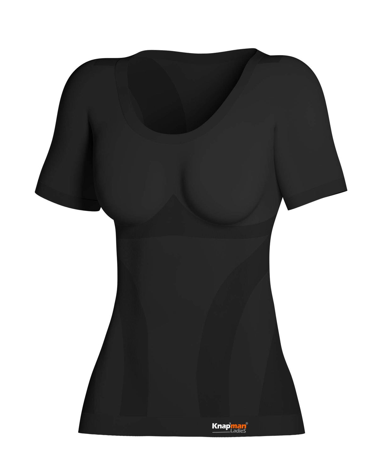 Knapman Women's Compression Shirt Roundneck Black