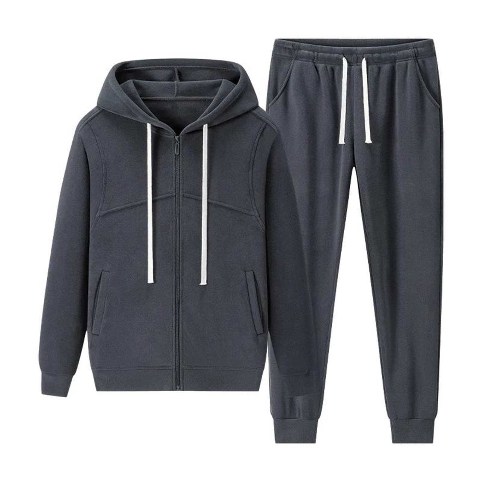 Men's Hooded Tracksuit Set