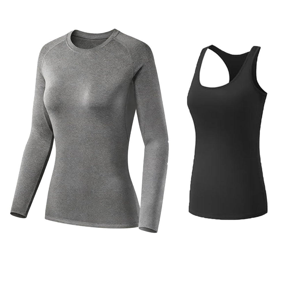 Women's Compression Workout Top Set