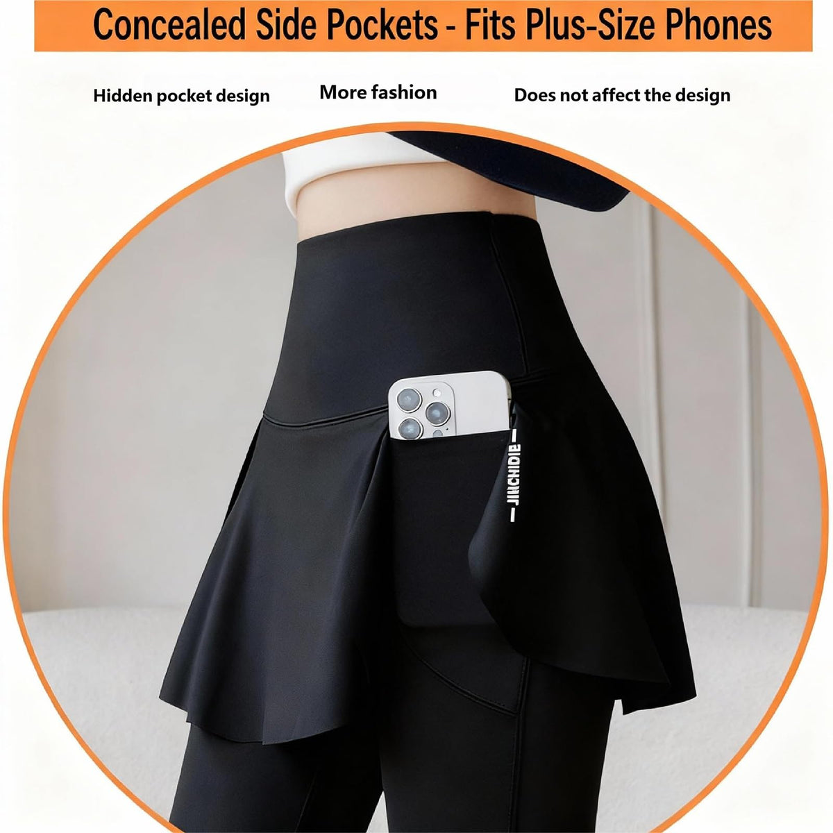High Waist Flared Yoga Leggings with Pockets