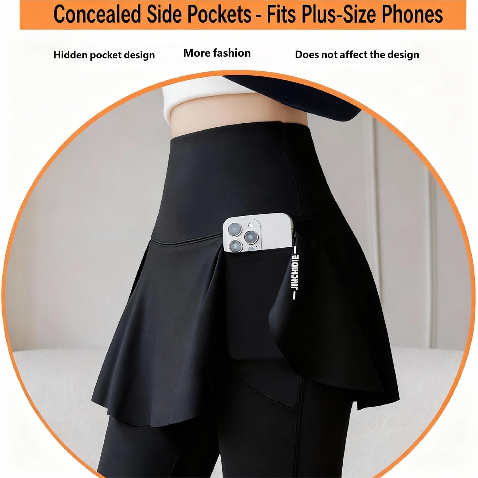 High Waist Flared Yoga Leggings with Pockets