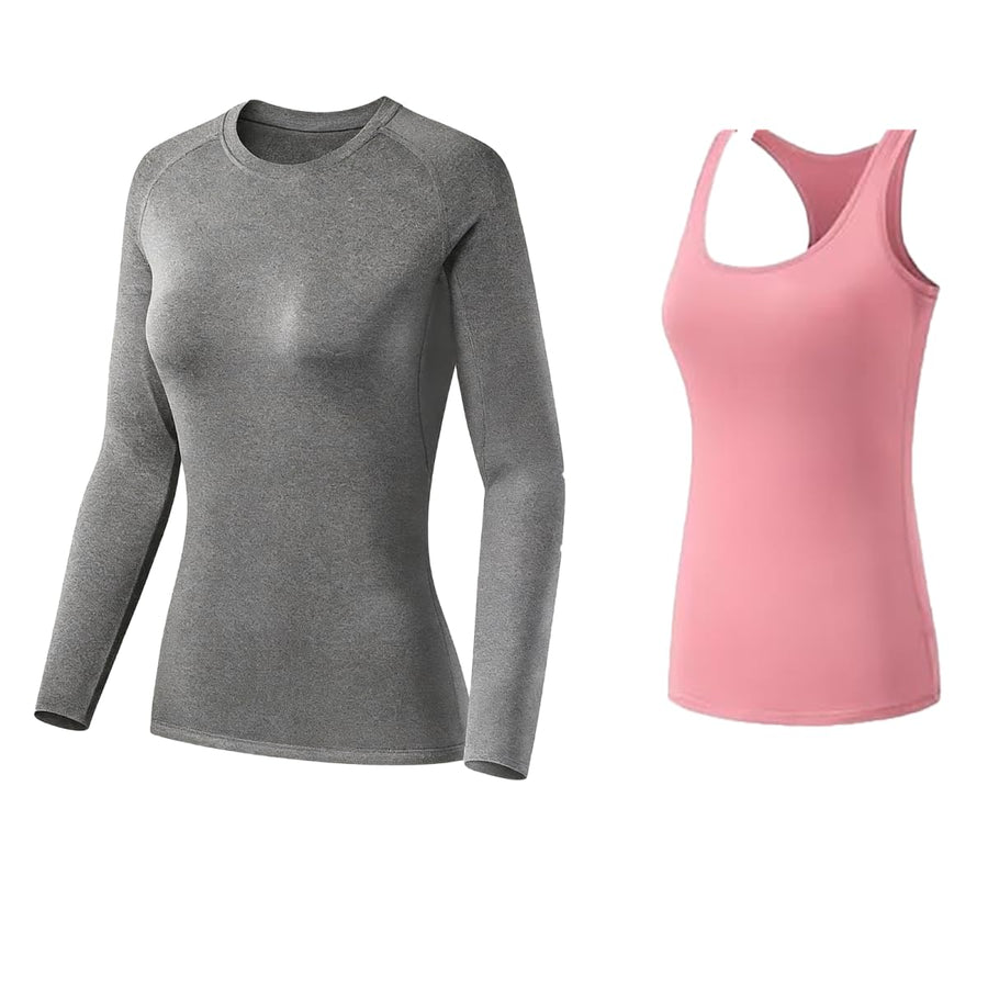 Women's Compression Workout Top Set