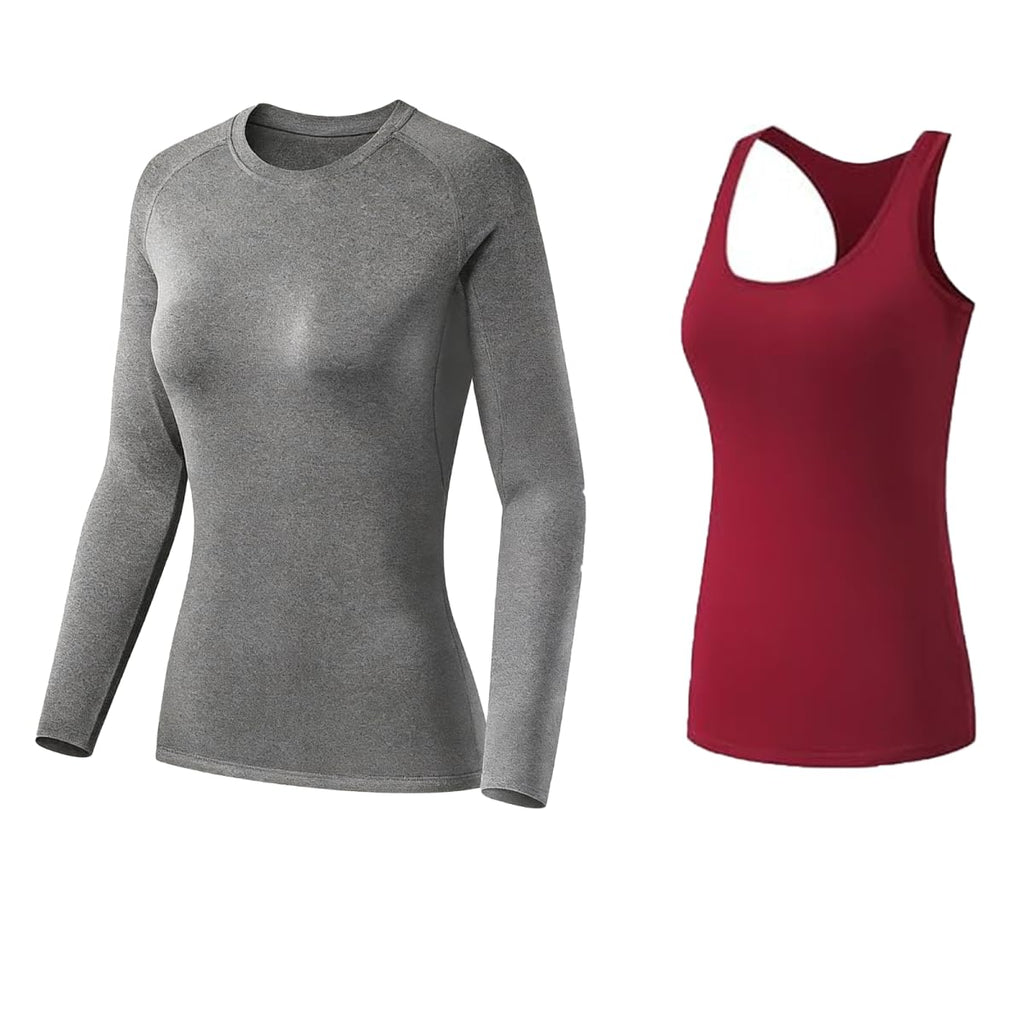 Women's Compression Workout Top Set