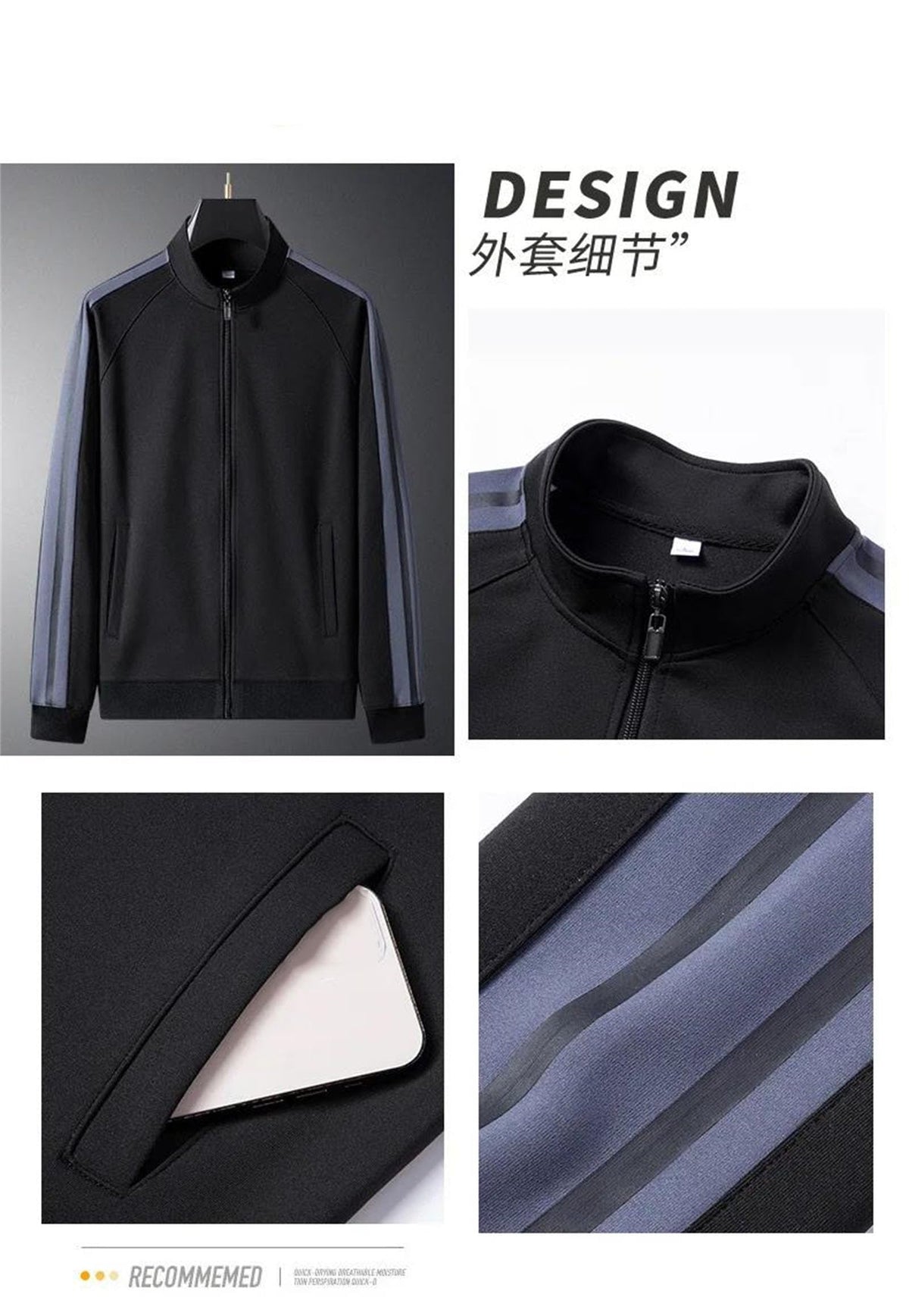 Men's Zip Tracksuit Set
