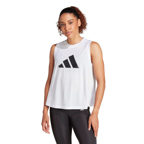 adidas Women's Train Essentials Big Performance Logo Training Tank Top T-Shirt