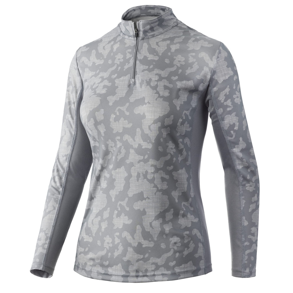 HUK Women's Icon 1/4 Zip Long Sleeve| Fishing Shirt with Sun Protection