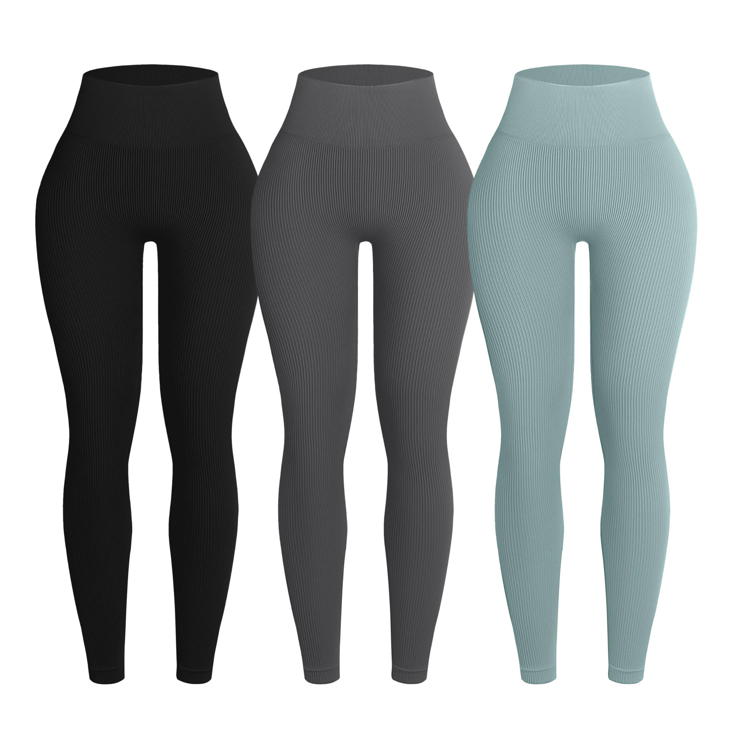 Seamless High Waist Yoga Leggings Set