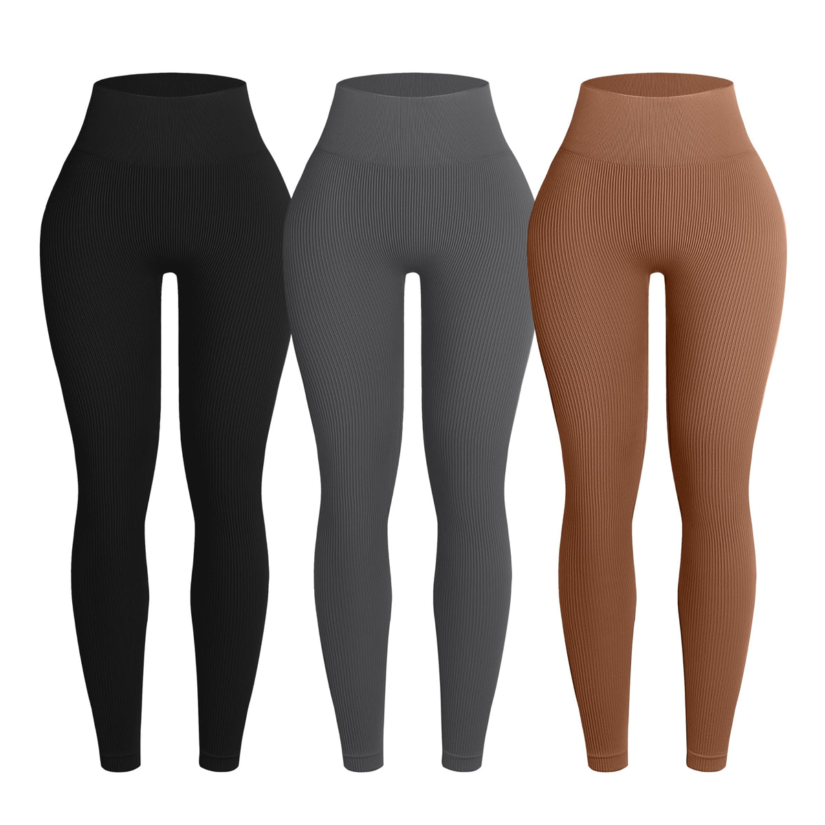 Seamless High Waist Yoga Leggings Set
