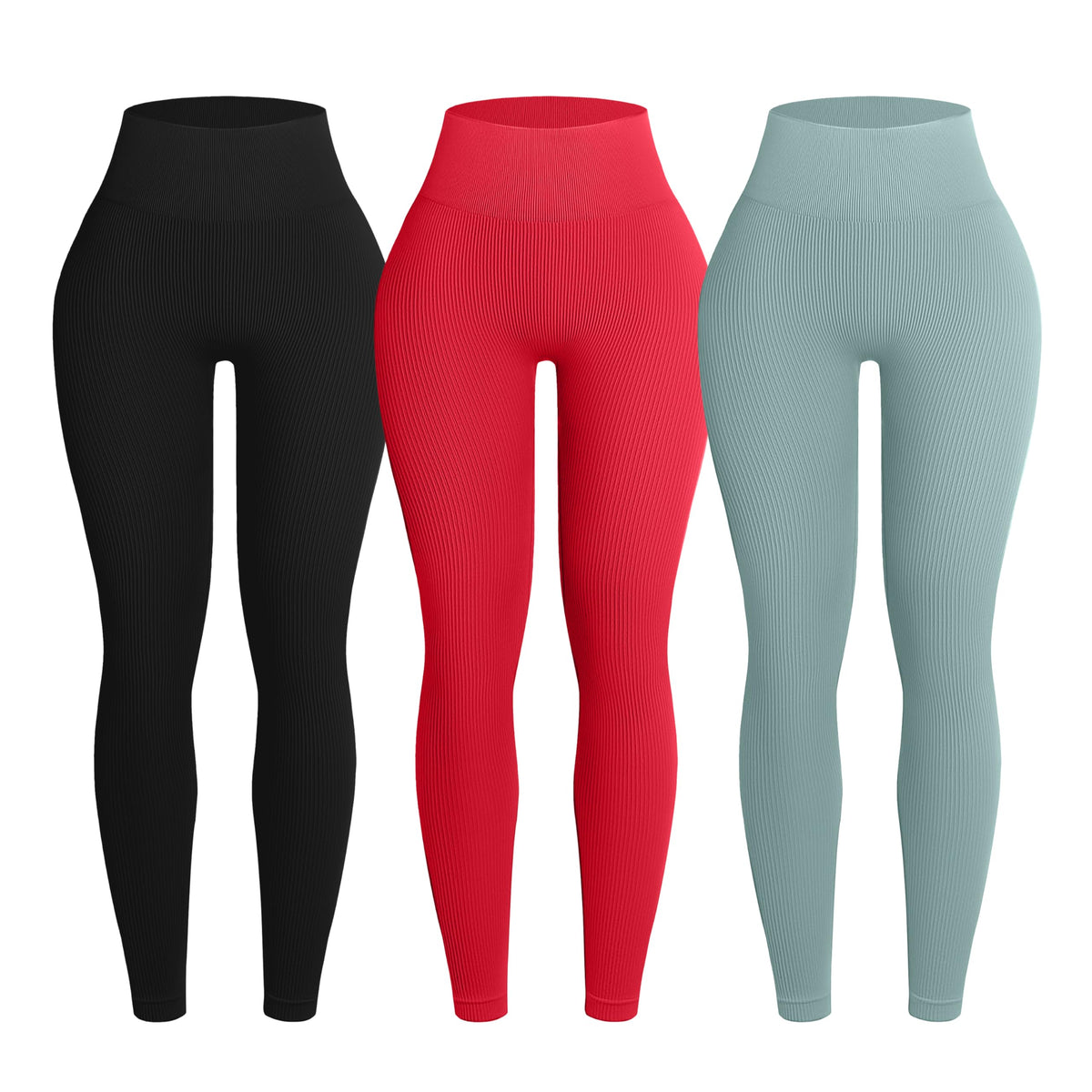 Seamless High Waist Yoga Leggings Set