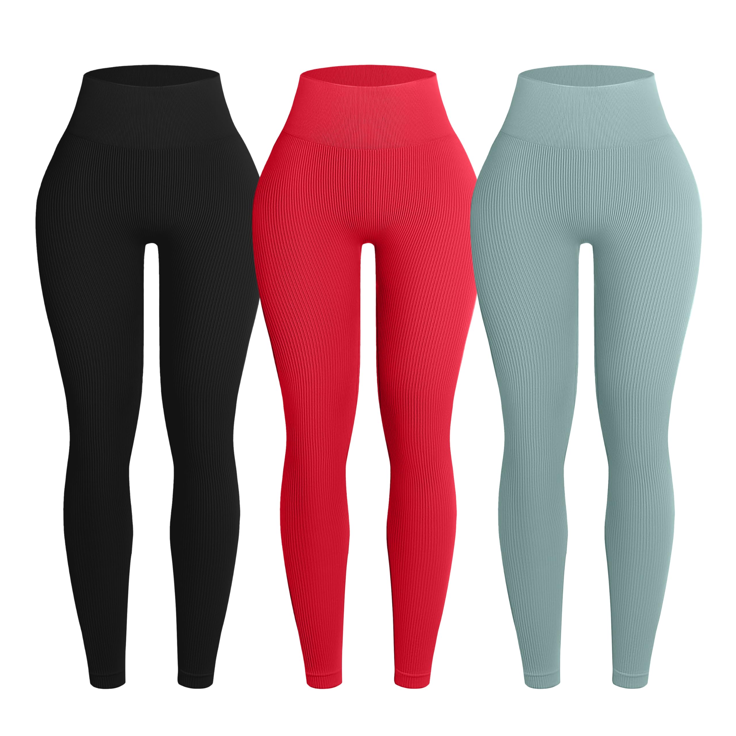 Seamless High Waist Yoga Leggings Set