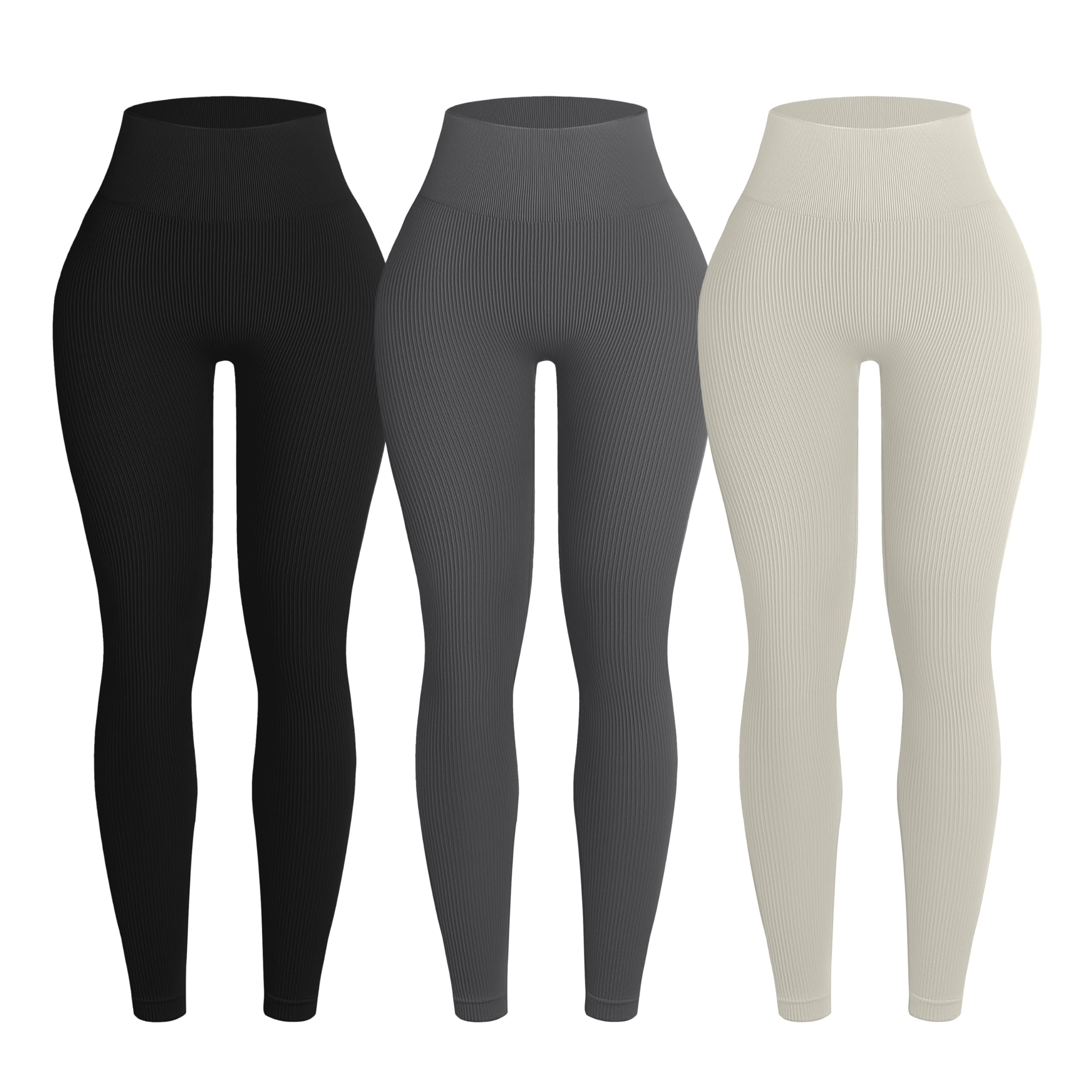 Seamless High Waist Yoga Leggings Set
