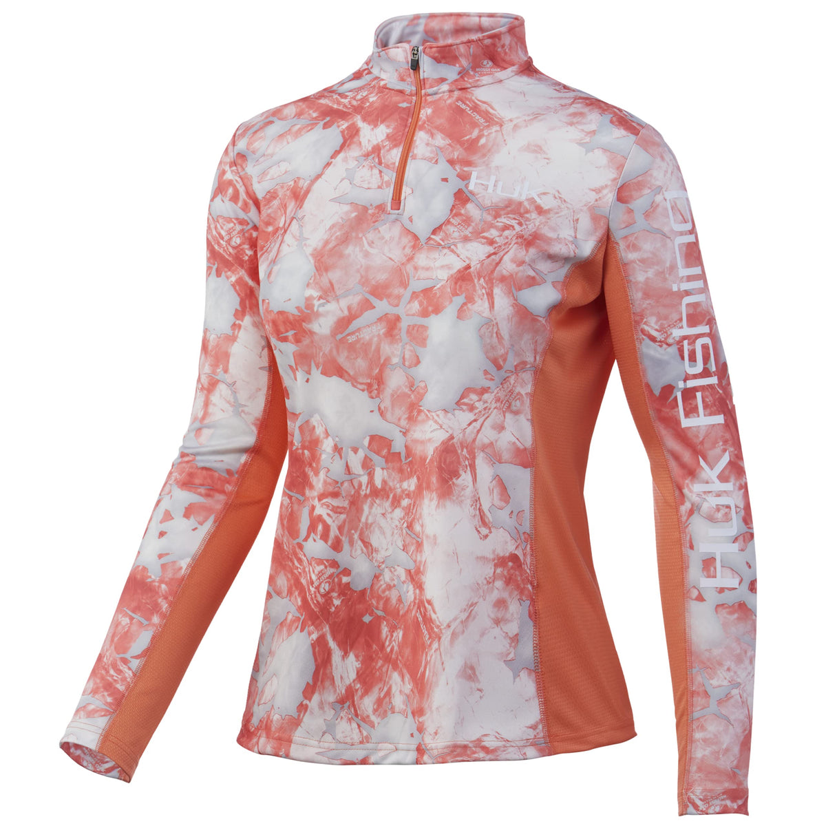 HUK Women's Icon 1/4 Zip Long Sleeve| Fishing Shirt with Sun Protection