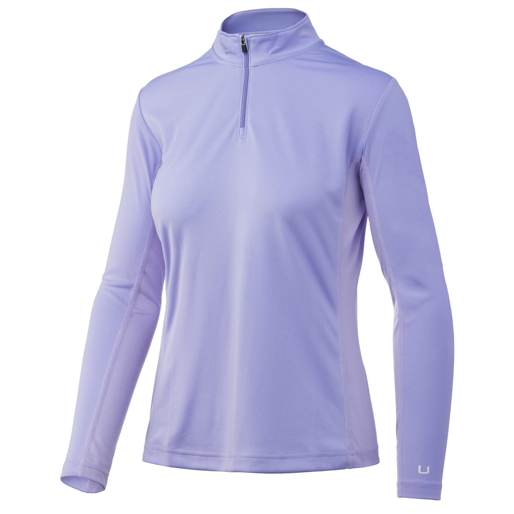 HUK Women's Icon 1/4 Zip Long Sleeve| Fishing Shirt with Sun Protection